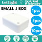 Small Electrical Junction Box with Connectors 65mm  x 65mm x 38mm