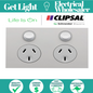 Clipsal Saturn ZEN Double Powerpoint White - Z4025-ZW