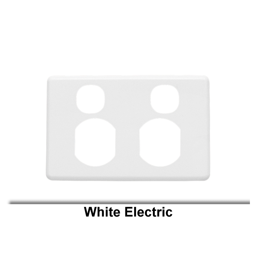 Clipsal C2025CWE - GPO COVER PLATE - White Cover only CLIC2025CWE