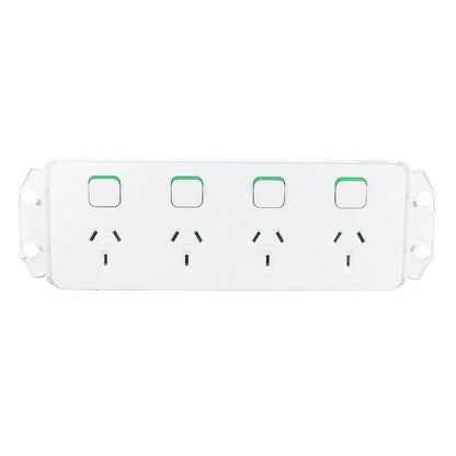 Clipsal by Schneider Electric  Clipsal Iconic 3015-4VW - Quad Power Point 10amp