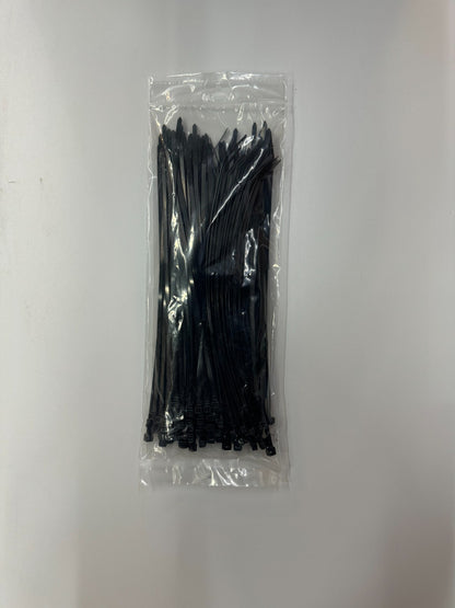 CABAC Cable Ties CT290BK | 300mm x 4.8mm UV Resistant Black (100) Pack