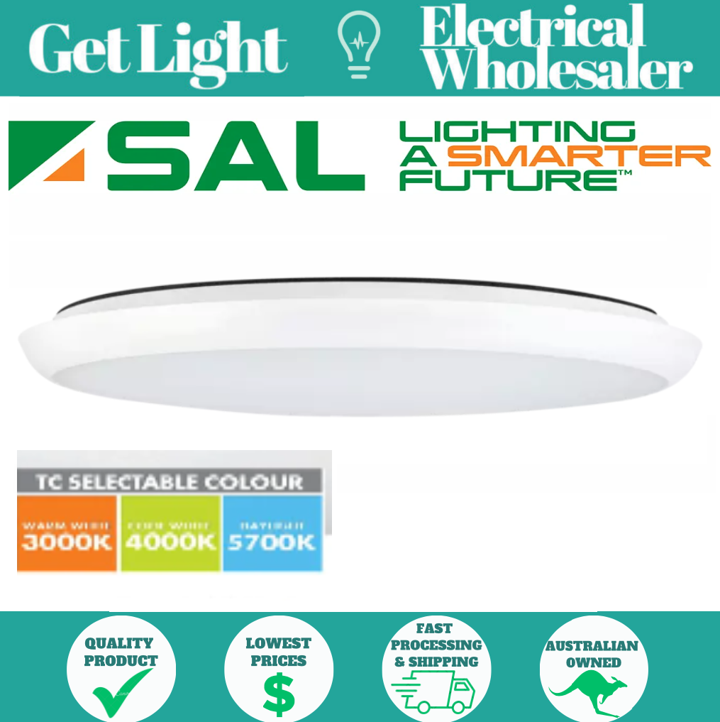 SAL National Led Oyster Disc 25W Ctc 300Mm O/D White - SL2105/30TC