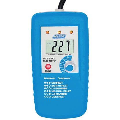 Major Tech MT310 - Socket ELCB Tester - Earth Leakage Tester - Australian Plug