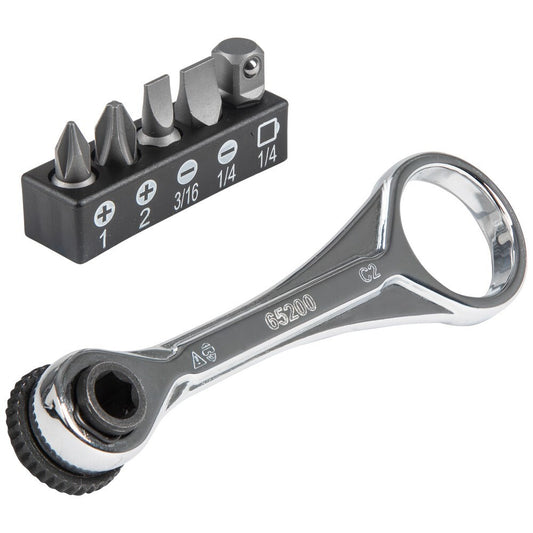 Klein Tools A-65200 Slim Profile Mini Ratchet Set, 5-Piece