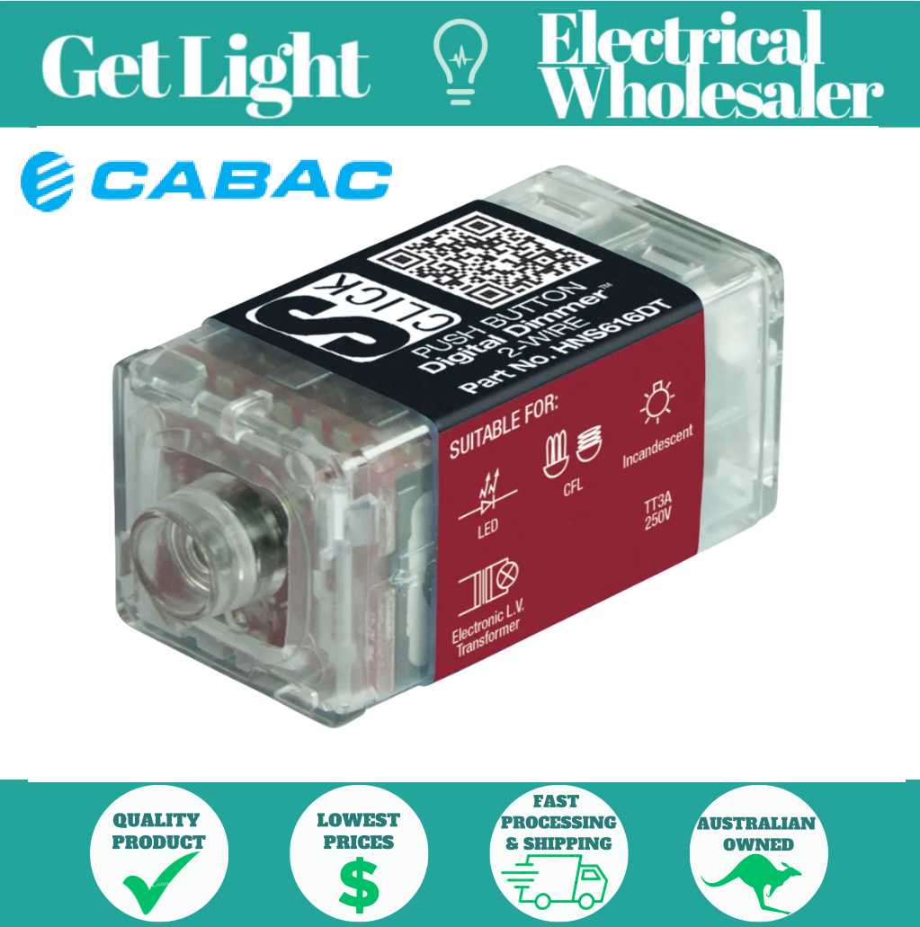 CABAC Digital 2 wire Premium Push Button Digital Dimmer HNS616DT