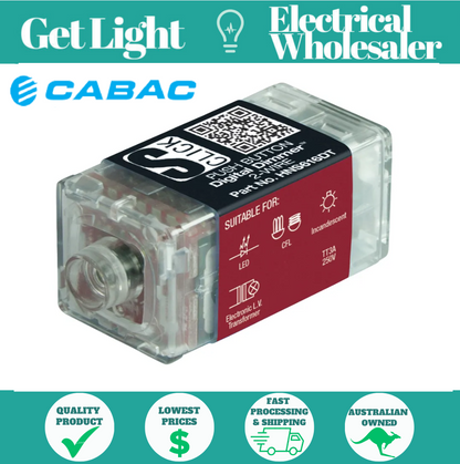 CABAC Digital 2 wire Premium Push Button Digital Dimmer HNS616DT