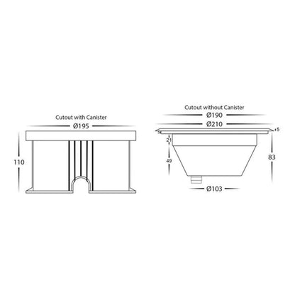 Split LED inground Light CCT 12w 316 Stainless Steel Havit Lighting - HV1843T