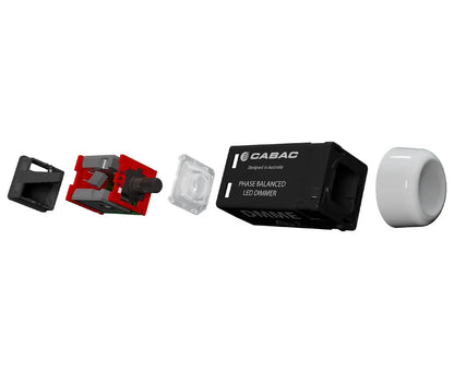 CABAC S-Click Phase Balanced LED Dimmer | Rotary Dimmer - 2 Wire  - DMME