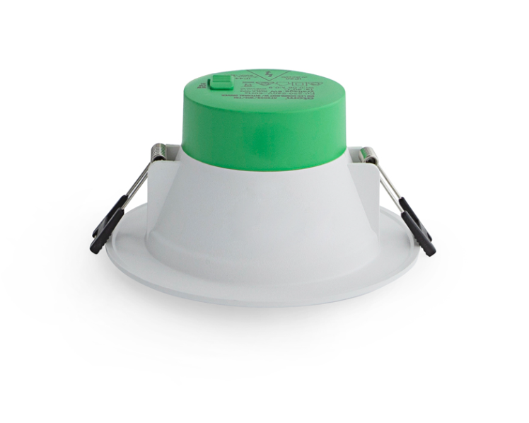 Atom Downlight 8 Watt 90mm Dimmable White AT9039/WH/F/TRI                  FLUSH