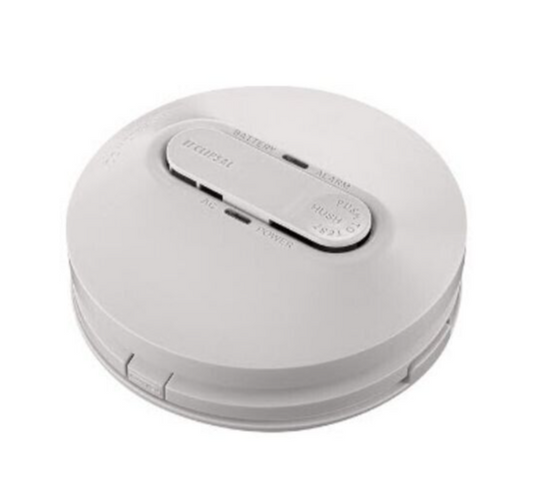 Clipsal 755RLPSMA4 - 240V Smoke alarm photoelectric Mains Powered with Rechargeable Lithium Battery Backup