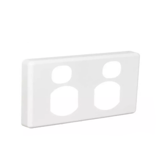 Clipsal Classic C2025C-WE  GPO COVER PLATE - White Cover only