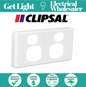 Clipsal C2025CWE - GPO COVER PLATE - White Cover only CLIC2025CWE