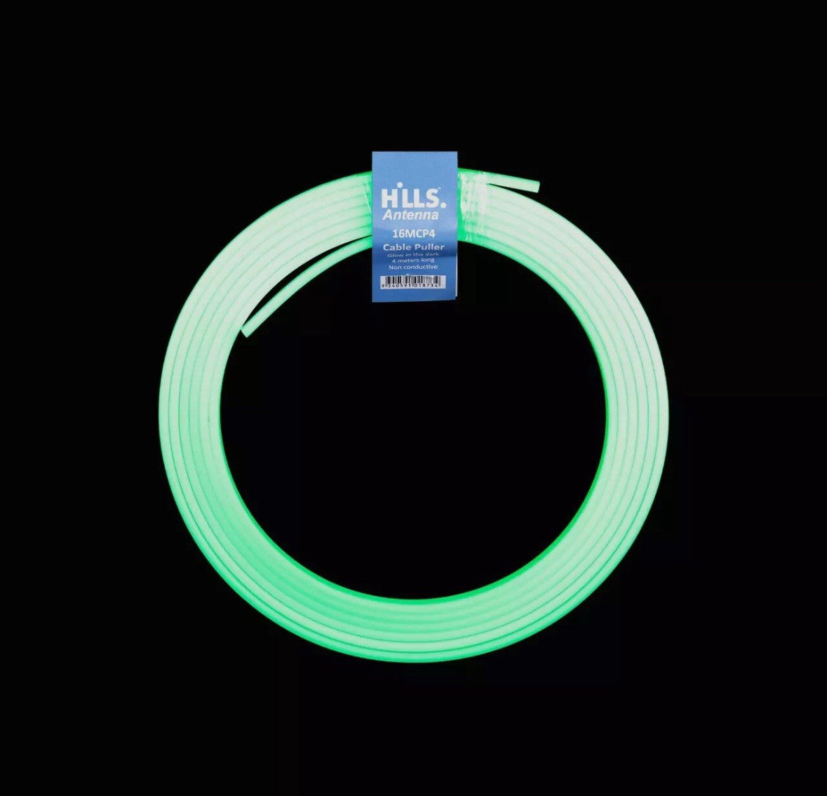 Hills Glow In The Dark Cavity Rod 4mtr Green Yellow Tounge - 16MCP4