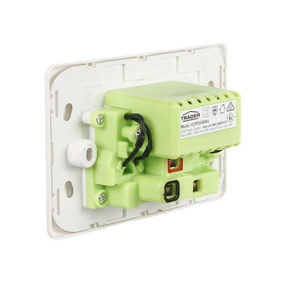 Trader Flat Cat FLPP2USBAU -  Fully Integrated Dual Format A&C USB Charger