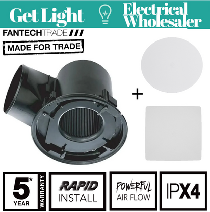 FanTech RESPF150 Rapid Response 250HP Ducted Ceiling Exhaust Fan + Grilles