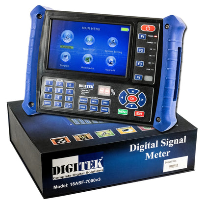 DIGITEK 18ASF-7000v3 Digital TV and Satellite Signal Meter DVB-S, DVB-S2 & DVB-T