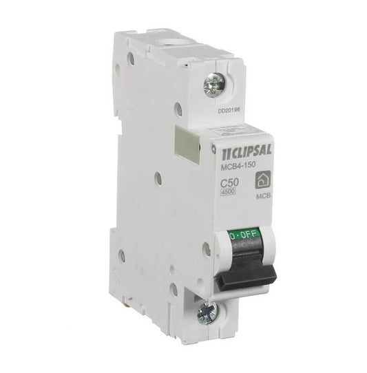 Clipsal MCB4-150 Resi Max Circuit Breaker 50A Single Pole 4.5kA