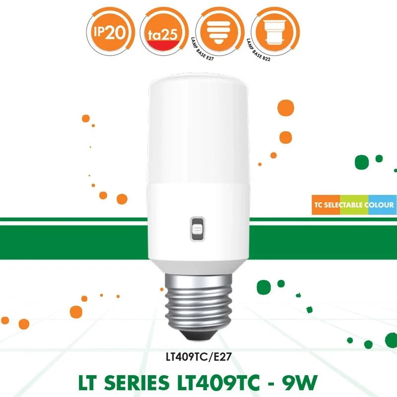 SAL  SAL LT409TC-E27 | 9W ES LED Lamp | Tri Colour 3K/4K/6K