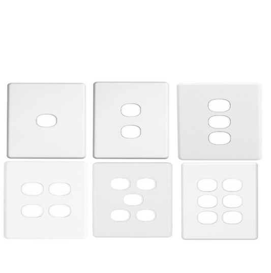 Clipsal Classic C2000 Series Grid And Plate - White C2031VH-WE/C2032VH-WE +