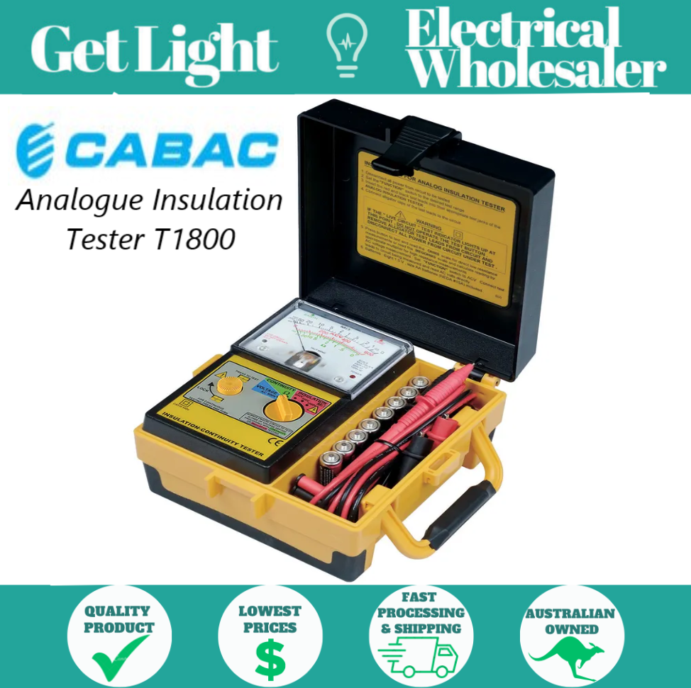 CABAC - T1800 Analogue Insulation Tester Megger -  CATIII - 500V