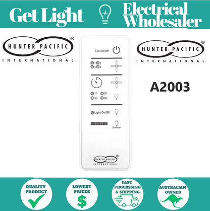 Hunter Pacific Logic Dimmable Remote Control & Receiver Kit - HUNA2003