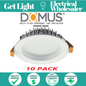 10 PACK Domus Lighting Deco Trio 13W Tri-Colour LED White Downlight - 20420-TRIO