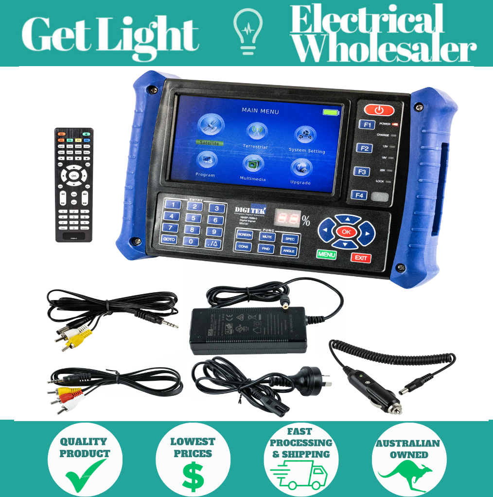 DIGITEK 18ASF-7000v3 Digital TV and Satellite Signal Meter DVB-S, DVB-S2 & DVB-T