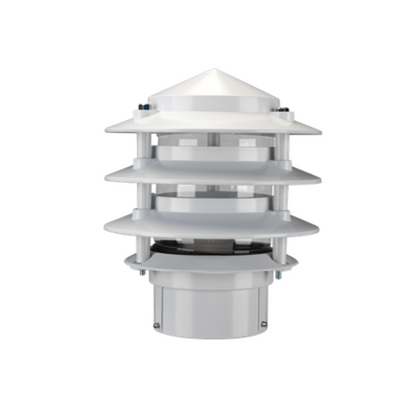 DOMUS BL-100 THREE TIER GARDEN BOLLARD POST LIGHT HEAD BLACK GREEN WHITE BEIGE 3