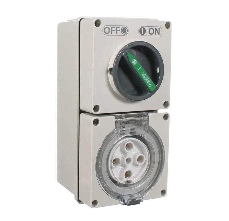 Clipsal by Schneider Electric 5 Pin 32Amp Switched Socket Outlet  EY56C532