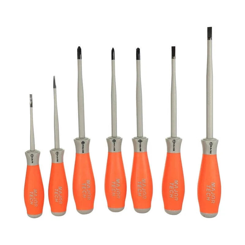 Major Tech  Major Tech KTK0407S - Insulated Slimline Screwdriver Set - 7 Set