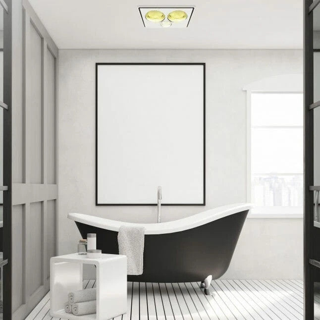 IXL Vivid 3 in 1 Bathroom Tastic + Exhaust Fan 2 x 275W Heat Lamps 11323/11463