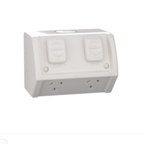 Clipsal by Schneider Electric WSC227/2-RG Double Weatherproof Power Point IP54