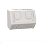 Clipsal by Schneider Electric WSC227/2-RG Double Weatherproof Power Point IP54