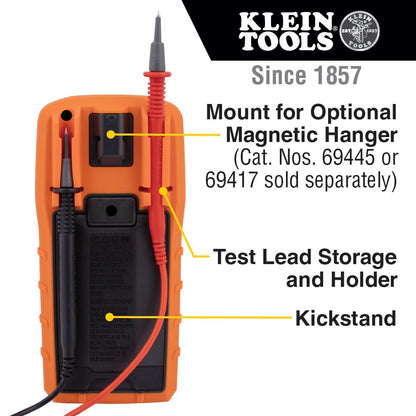 KLEIN Tools A-MM720 Digital Multimeter TRMS Auto-Ranging 1000V Temp Low Impedanc