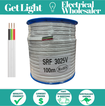 Electra Cable 2.5mm Twin and Earth - SRF3025V - Electrical TPS 100m Roll