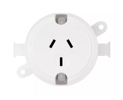 100x BULK Surface Sockets Plug Base Electrical Outlet Fan Base for LED Downlight