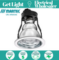 MARTEC Uno Slim Flush Single Bathroom Heater Lamp Recessed MBHU1LW