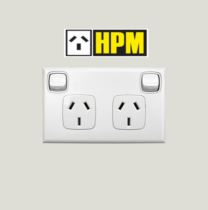 x 10 HPM EXCEL DOUBLE POWERPOINT HPM XL777WE.  WHITE COLOUR