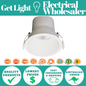 5 PACK - SAL S9068TC/WH Coolum Plus 9W LED Tri-Colour Downlight dimmable LED