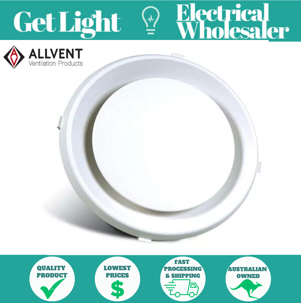 Allvent 150mm Cone Centre Diffuser Internal Ceiling Grille - EURO6WRC