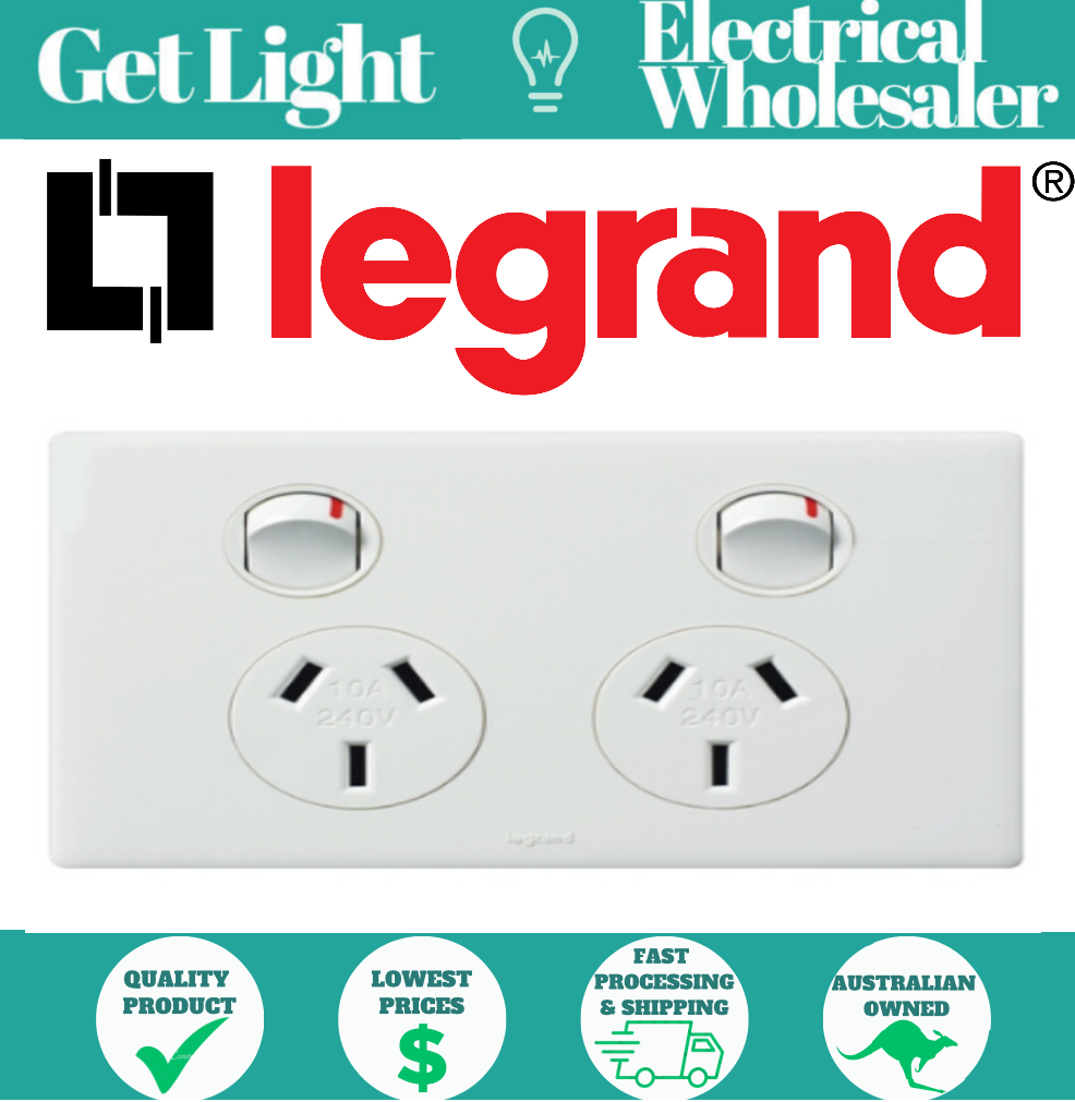Legrand Excel Life Double Powerpoint 10A - ED777WE