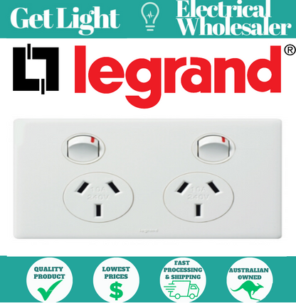 Legrand Excel Life Double Powerpoint 10A - ED777WE