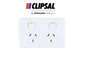 x50 CLIPSAL C2024-WE Twin Switch Socket Outlet - White 10A 250V -Australian Made