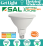 SAL LPAR38TC - PAR38 LED Floodlight Bulb - 12W - IP65 - E27 - Tri Colour