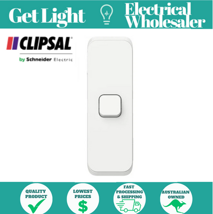 Clipsal Iconic 1 Gang Architrave Switch LED - 3041AL-VW