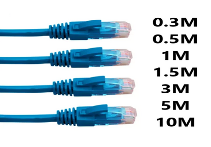Cat 6  0.3m 0.5m 1m 1.5m 3m 5m RJ45 UTP Ethernet Network Lan Cable Patch Lead
