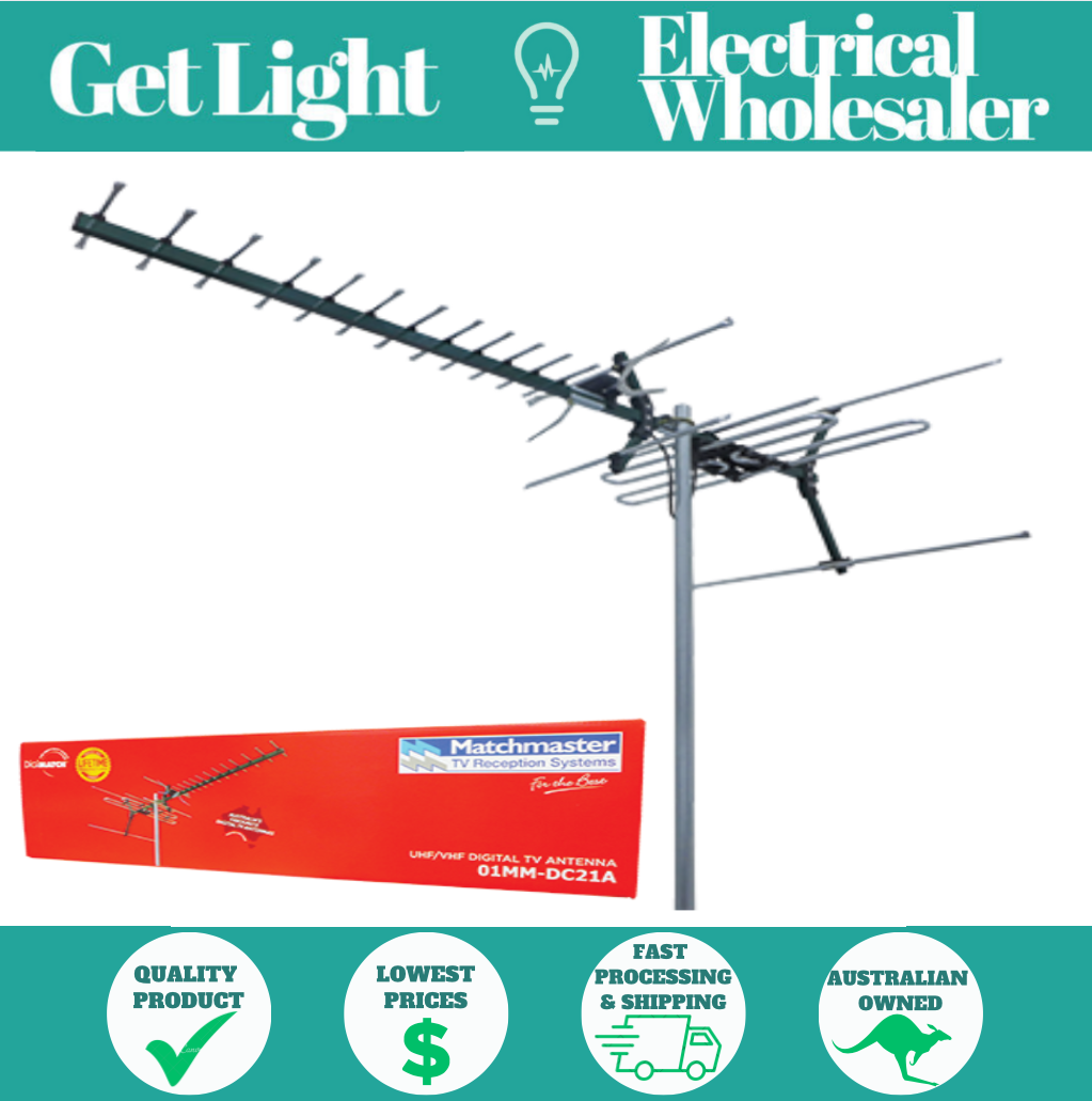 MATCHMASTER 01MM-DC21A 21 Element UHF VHF Antenna (6-12 28-40)  Dc21a