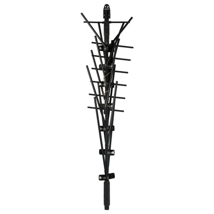 HILLS 01TBUV7F-4G  Tru-Band Metro Folding 7 Element UHF/VHF Antenna 4G Black