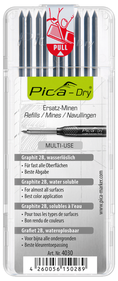 Pica Innovative Marking Tool 1 Pica-Dry Automatic Pen 3030 + 1 Refill Pack 4030