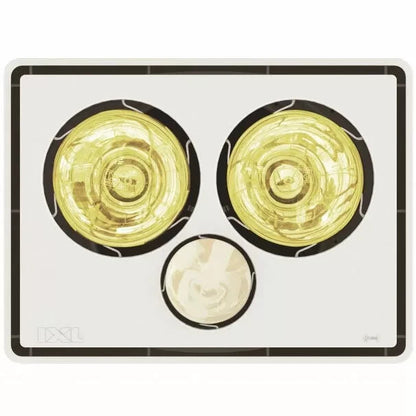 IXL Vivid 3 in 1 Bathroom Tastic + Exhaust Fan 2 x 275W Heat Lamps 11323/11463